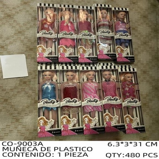 [CO-9003A [480 PZS/CAJA]] [CO-9003A] MUÑECA DE PLASTICO