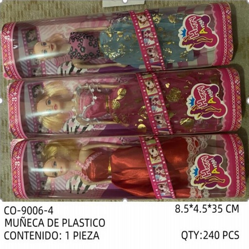 [CO-9006-4 [240 PZS/CAJA]] [CO-9006-4] MUÑECA DE PLASTICO