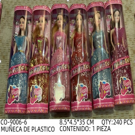 [CO-9006-6 [240 PZS/CAJA]] [CO-9006-6] MUÑECA DE PLASTICO