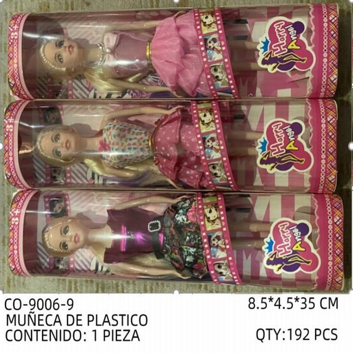 [CO-9006-9 [192 PZS/CAJA]] [CO-9006-9] MUÑECA DE PLASTICO