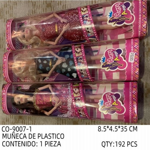 [CO-9007-1 [192 PZS/CAJA]] [CO-9007-1] MUÑECA DE PLASTICO