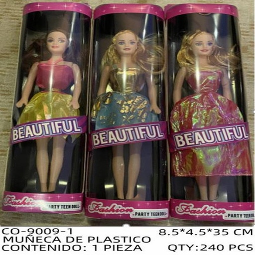 [CO-9009-1 [240 PZS/CAJA]] [CO-9009-1] MUÑECA DE PLASTICO