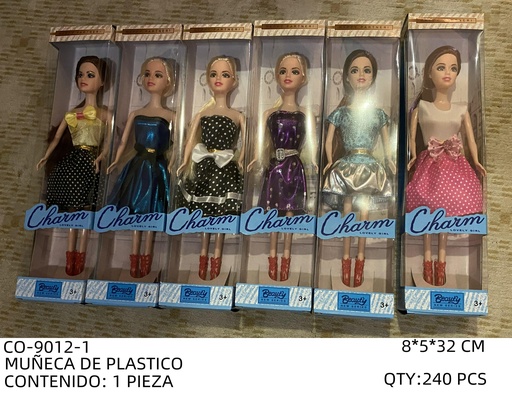 [CO-9012-1 [240 PZS/CAJA]] [CO-9012-1] MUÑECA DE PLASTICO