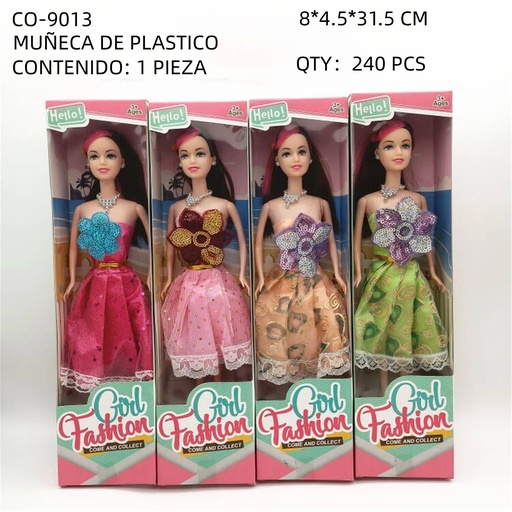 [CO-9013 [240 PZS/CAJA]] [CO-9013] MUÑECA DE PLASTICO