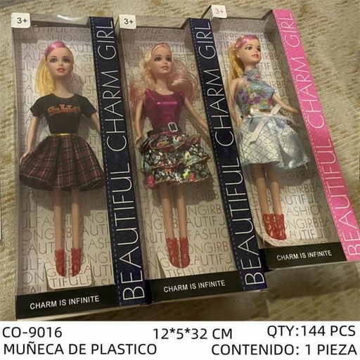 [CO-9016 [144 PZS/CAJA]] [CO-9016] MUÑECA DE PLASTICO