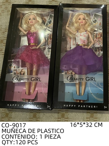 [CO-9017 [120 PZS/CAJA]] [CO-9017] MUÑECA DE PLASTICO