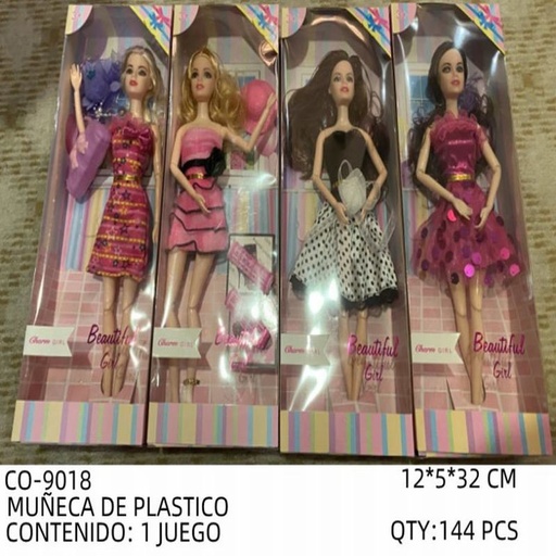 [CO-9018 [144 PZS/CAJA]] [CO-9018] MUÑECA DE PLASTICO