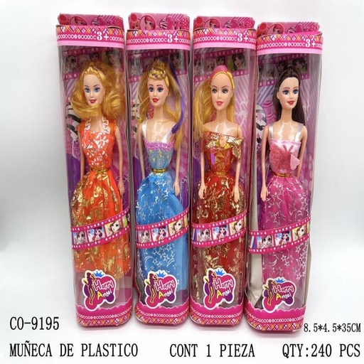 [CO-9195 [240 PZS/CAJA]] [CO-9195] MUÑECA DE PLASTICO8.5*4.5*35 CONT 1 PIEZA