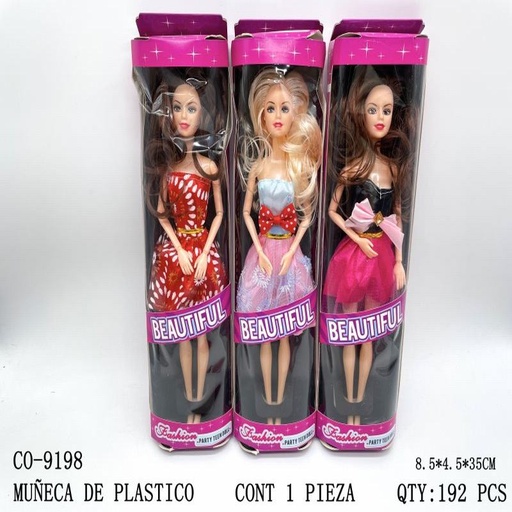 [CO-9198 [192 PZS/CAJA]] [CO-9198] MUÑECA DE PLASTICO