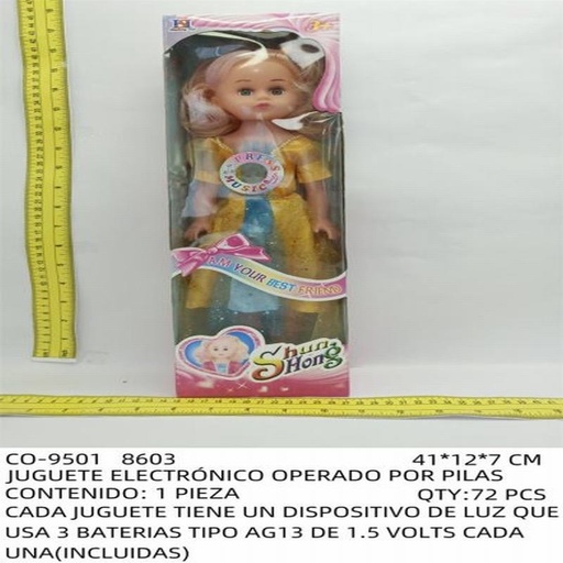 [CO-9501 [72 PZS/CAJA]] [CO-9501] JUGUETE ELECTRÓNICO OPERADO POR PILAS