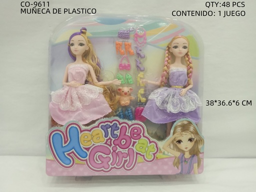 [CO-9611 [48 PZS/CAJA]] [CO-9611] MUÑECA DE PLASTICO