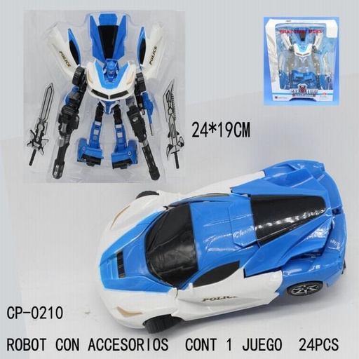 [CP-0210 [24 PZS/CAJA]] [CP-0210] ROBOT CON ACCESORIOS