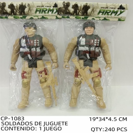 [CP-1083 [240 PZS/CAJA]] [CP-1083] SOLDADOS DE JUGUETE