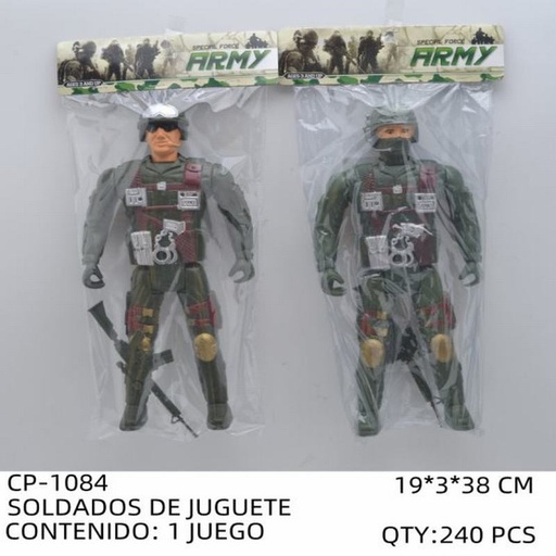 [CP-1084 [240 PZS/CAJA]] [CP-1084] SOLDADOS DE JUGUETE