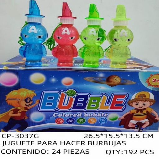 [CP-3037G [192 PZS/CAJA]] [CP-3037G] JUGUETE PARA HACER BURBUJAS