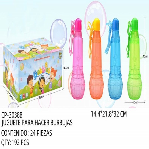 [CP-3038B [192 PZS/CAJA]] [CP-3038B] JUGUETE PARA HACER BURBUJAS