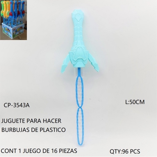 [CP-3543A [96 PZS/CAJA]] [CP-3543A] JUGUETE PARA HACER BURBUJAS DE PLASTICO
