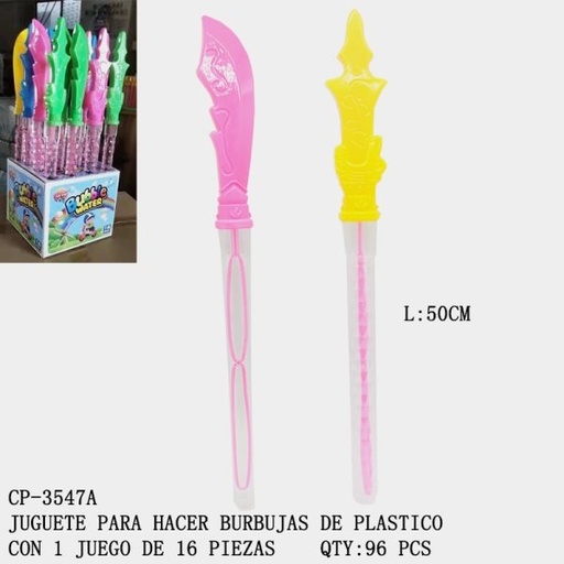 [CP-3547A [96 PZS/CAJA]] [CP-3547A] JUGUETE PARA HACER BURBUJAS DE PLASTICO