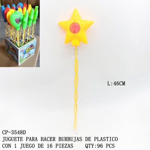 [CP-3548D [96 PZS/CAJA]] [CP-3548D] JUGUETE PARA HACER BURBUJAS DE PLASTICO