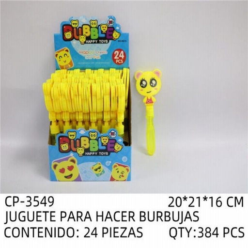 [CP-3549 [384 PZS/CAJA]] [CP-3549] JUGUETE PARA HACER BURBUJAS