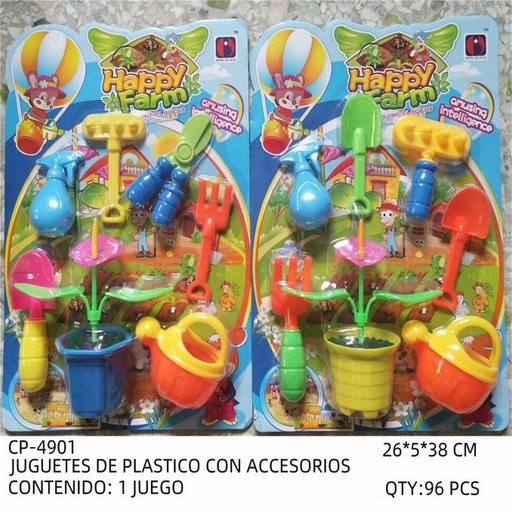 [CP-4901 [96 PZS/CAJA]] [CP-4901] JUGUETES DE PLASTICO CON ACCESORIOS