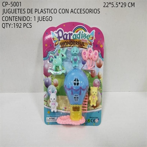 [CP-5001 [192 PZS/CAJA]] [CP-5001] JUGUETES DE PLASTICO CON ACCESORIOS