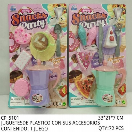 [CP-5101 [72 PZS/CAJA]] [CP-5101] JUGUETESDE PLASTICO CON SUS ACCESORIOS