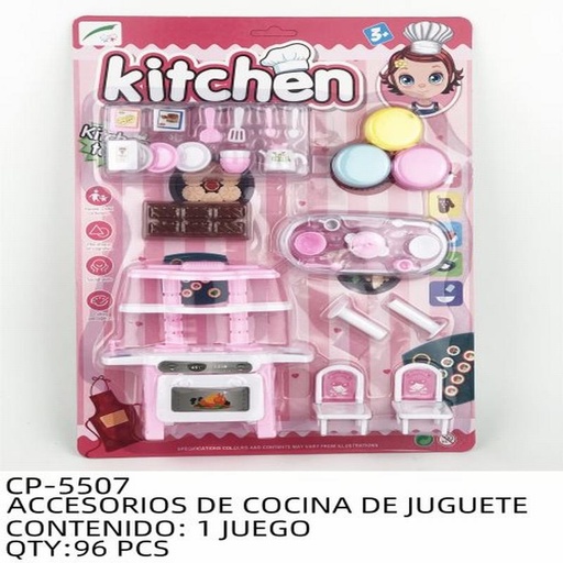 [CP-5507 [96 PZS/CAJA]] [CP-5507] ACCESORIOS DE COCINA DE JUGUETE