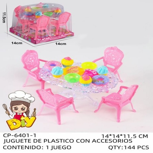 [CP-6401-1 [144 PZS/CAJA]] [CP-6401-1] JUGUETE DE PLASTICO CON ACCESORIOS