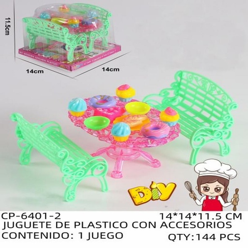 [CP-6401-2 [144 PZS/CAJA]] [CP-6401-2] JUGUETE DE PLASTICO CON ACCESORIOS