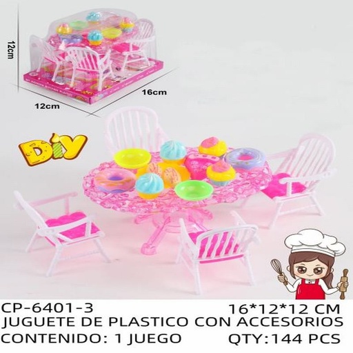 [CP-6401-3 [144 PZS/CAJA]] [CP-6401-3] JUGUETE DE PLASTICO CON ACCESORIOS