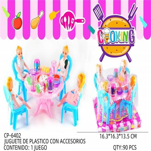 [CP-6402 [90 PZS/CAJA]] [CP-6402] JUGUETE DE PLASTICO CON ACCESORIOS