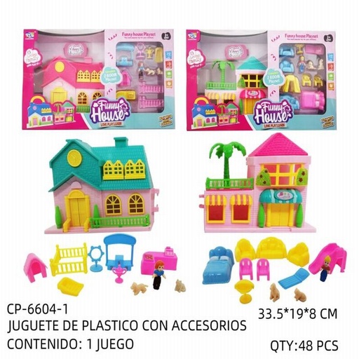 [CP-6604-1 [48 PZS/CAJA]] [CP-6604-1] JUGUETE DE PLASTICO CON ACCESORIOS