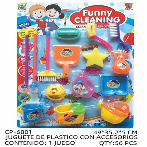[CP-6801 [56 PZS/CAJA]] [CP-6801] JUGUETE DE PLASTICO CON ACCESORIOS