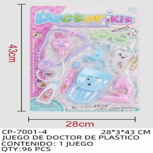 [CP-7001-4 [96 PZS/CAJA]] [CP-7001-4] JUEGO DE DOCTOR DE PLASTICO