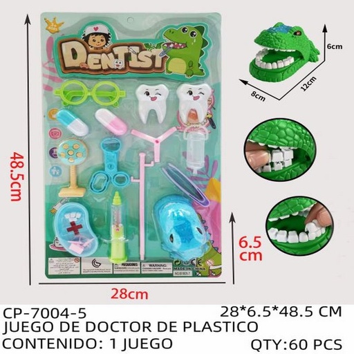 [CP-7004-5 [60 PZS/CAJA]] [CP-7004-5] JUEGO DE DOCTOR DE PLASTICO