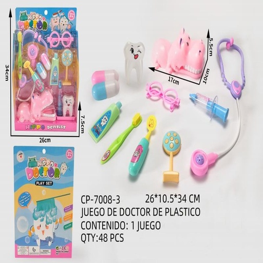 [CP-7008-3 [48 PZS/CAJA]] [CP-7008-3] JUEGO DE DOCTOR DE PLASTICO