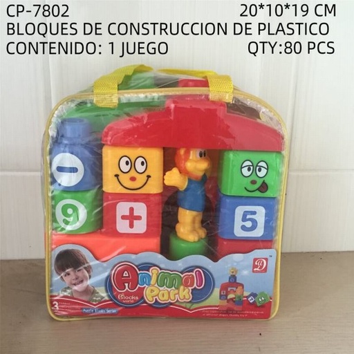 [CP-7802 [80 PZS/CAJA]] [CP-7802] BLOQUES DE CONSTRUCCION DE PLASTICO