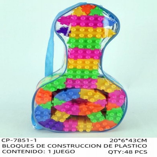 [CP-7851-1 [48 PZS/CAJA]] [CP-7851-1] BLOQUES DE CONSTRUCCION DE PLASTICO