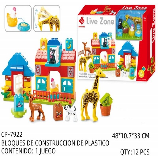 [CP-7922 [12 PZS/CAJA]] [CP-7922] BLOQUES DE CONSTRUCCION DE PLASTICO