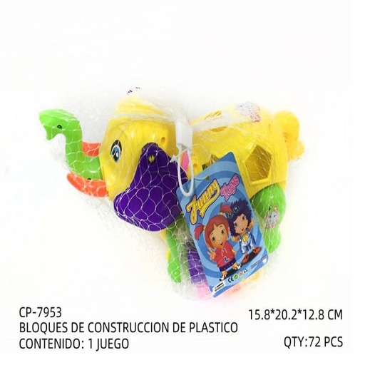 [CP-7953 [72 PZS/CAJA]] [CP-7953] BLOQUES DE CONSTRUCCION DE PLASTICO