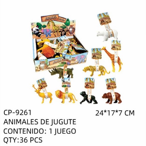 [CP-9261 [36 PZS/CAJA]] [CP-9261] ANIMALES DE JUGUTE