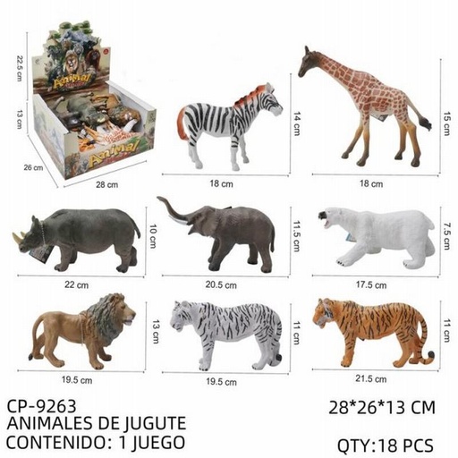 [CP-9263 [18 PZS/CAJA]] [CP-9263] ANIMALES DE JUGUTE