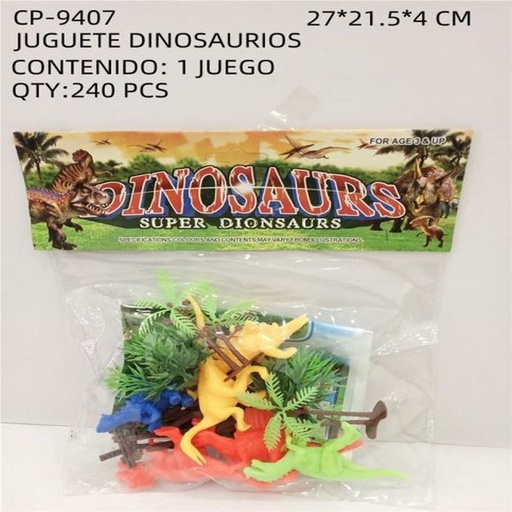 [CP-9407 [240 PZS/CAJA]] [CP-9407] JUGUETE DINOSAURIOS