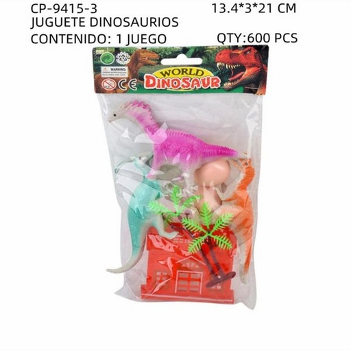 [CP-9415-3 [600 PZS/CAJA]] [CP-9415-3] JUGUETE DINOSAURIOS