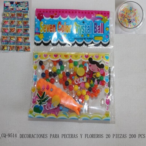 [CQ-9514 [200 PZS/CAJA]] [CQ-9514] DECORACIONES PARA PECERAS Y FLOREROS