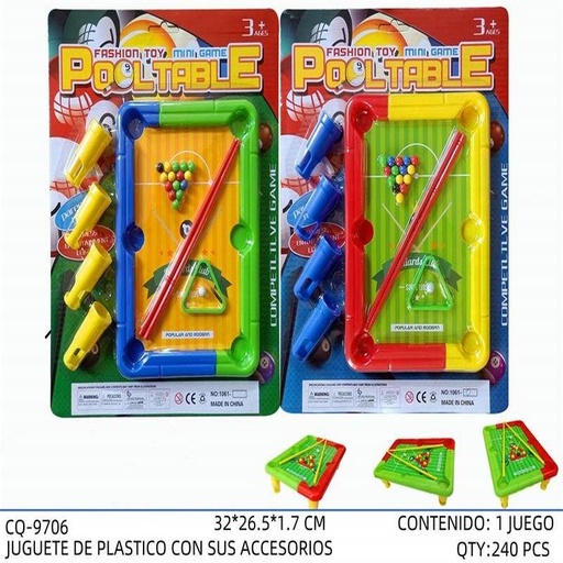 [CQ-9706 [240 PZS/CAJA]] [CQ-9706] JUGUETE DE PLASTICO CON SUS ACCESORIOS