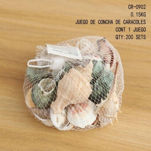 [CR-0902 [200 PZS/CAJA]] [CR-0902] JUEGO DE CONCHA DE CARACOLES