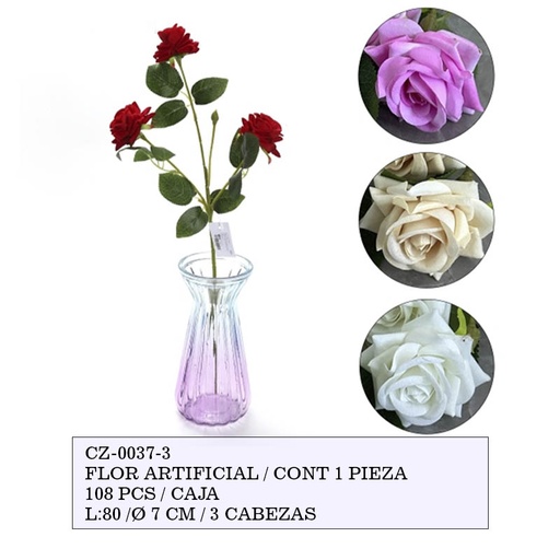 [CZ-0037-3 [108 PZS/CAJA]] [CZ-0037-3] FLORES ARTIFICIALES DE PLASTICO