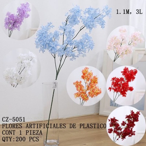 [CZ-5051 [200 PZS/CAJA]] [CZ-5051] B-FLORES ARTIFICIALES DE PLASTICO